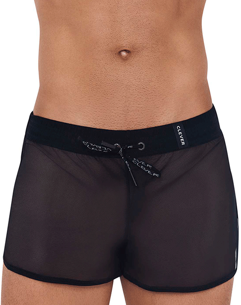 Clever 1242 Behemot Swim Trunks Black