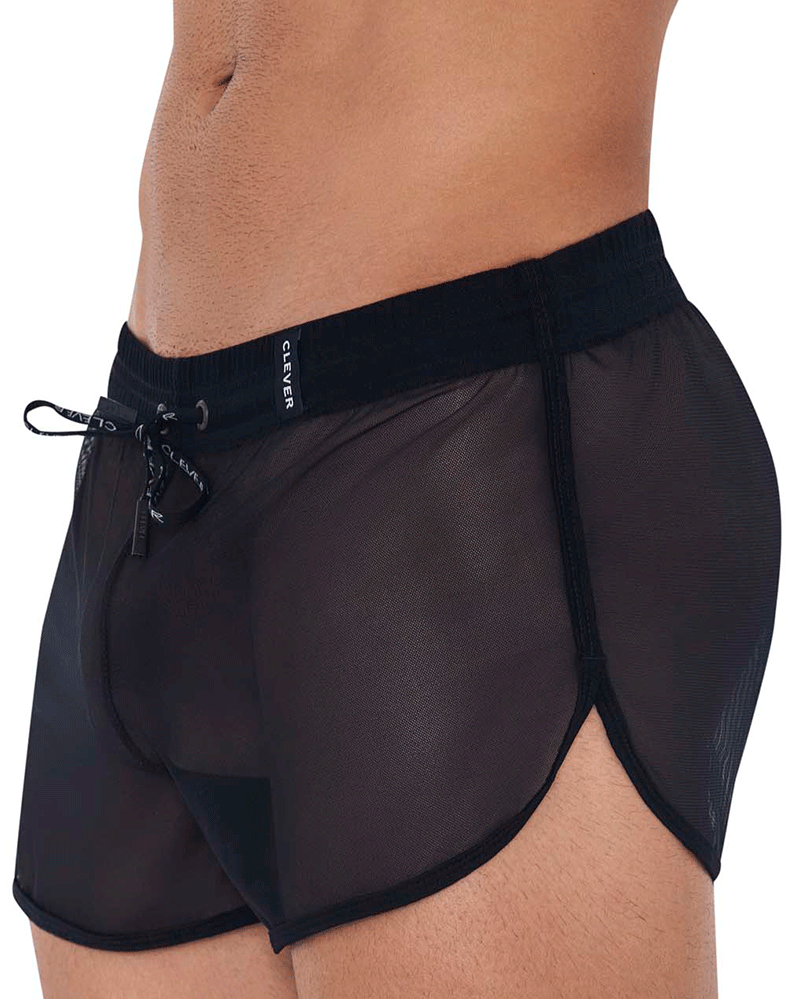 Clever 1242 Behemot Swim Trunks Black