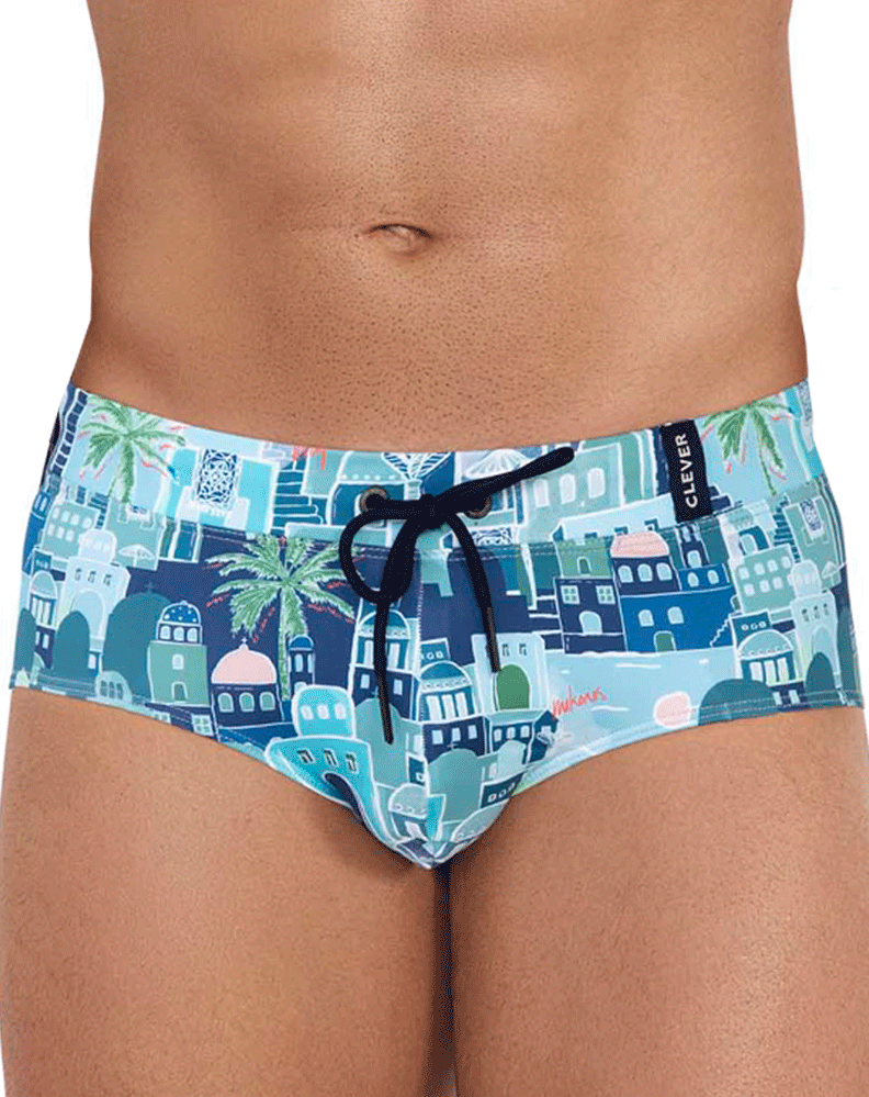 Clever 1252 Cassiel Swim Briefs Blue