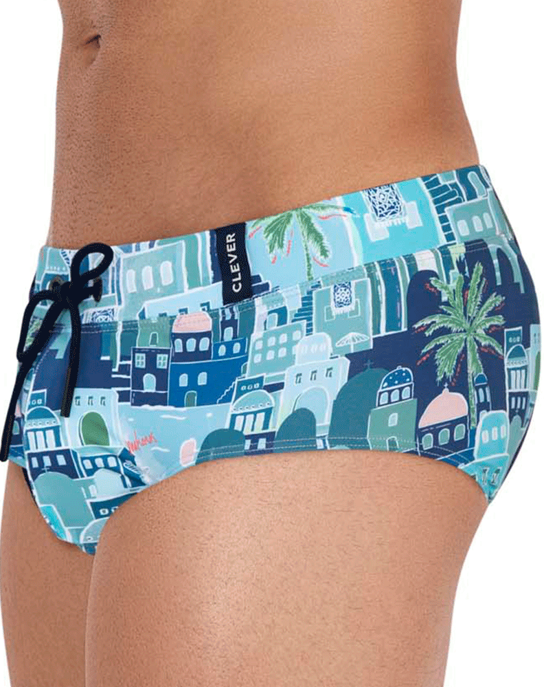 Clever 1252 Cassiel Swim Briefs Blue