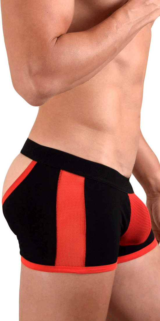 Doreanse 1563-blk Teaser Boxer Briefs Black-red