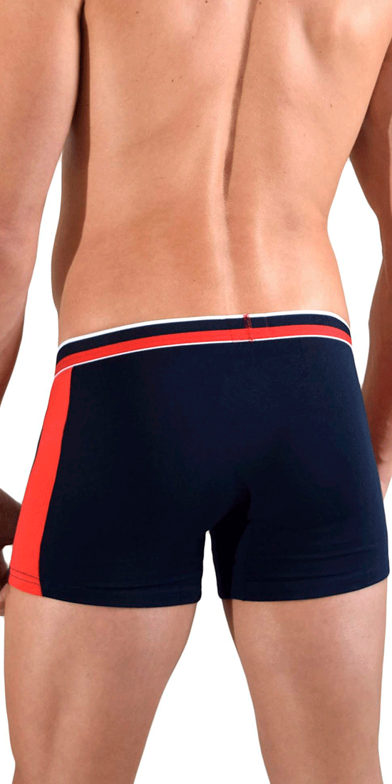 Doreanse 1713-nvy Sporty Boxer Briefs Navy-red