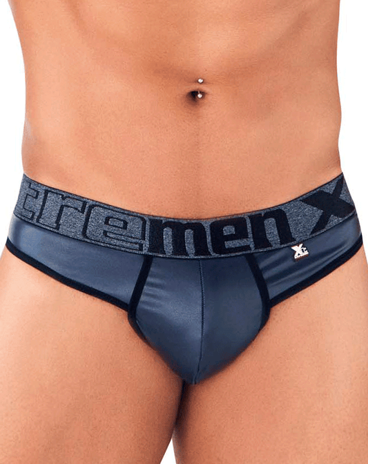 Xtremen 91113 Faux Leather Thongs Navy