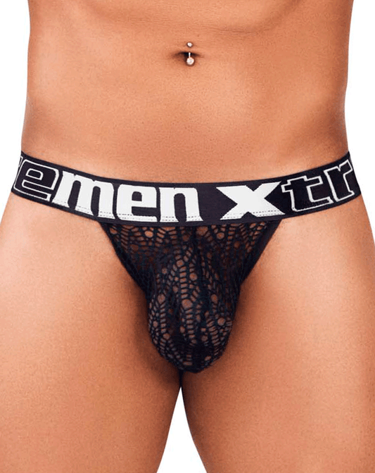 Xtremen 91117 Sexy Lace Bikini Black