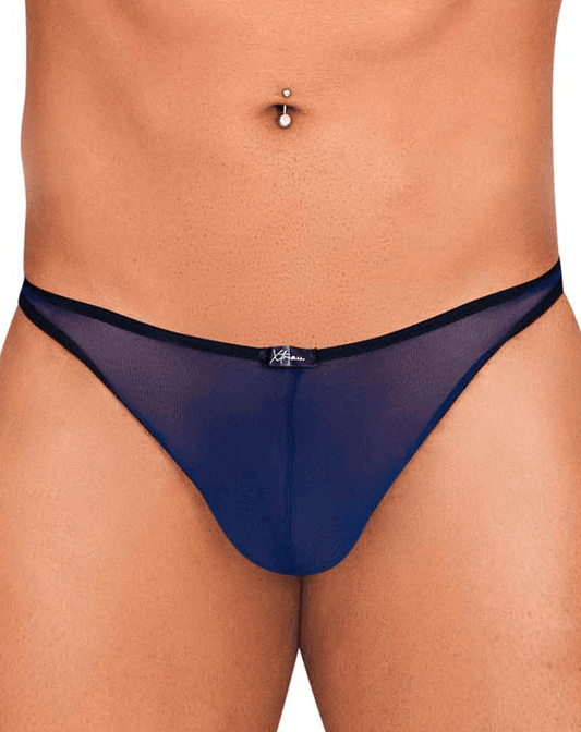 Xtremen 91126 Vibrant Mesh Thongs Dark Blue