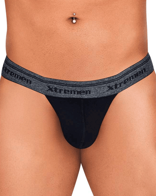 Xtremen 91141 Ultra-soft Thongs Black