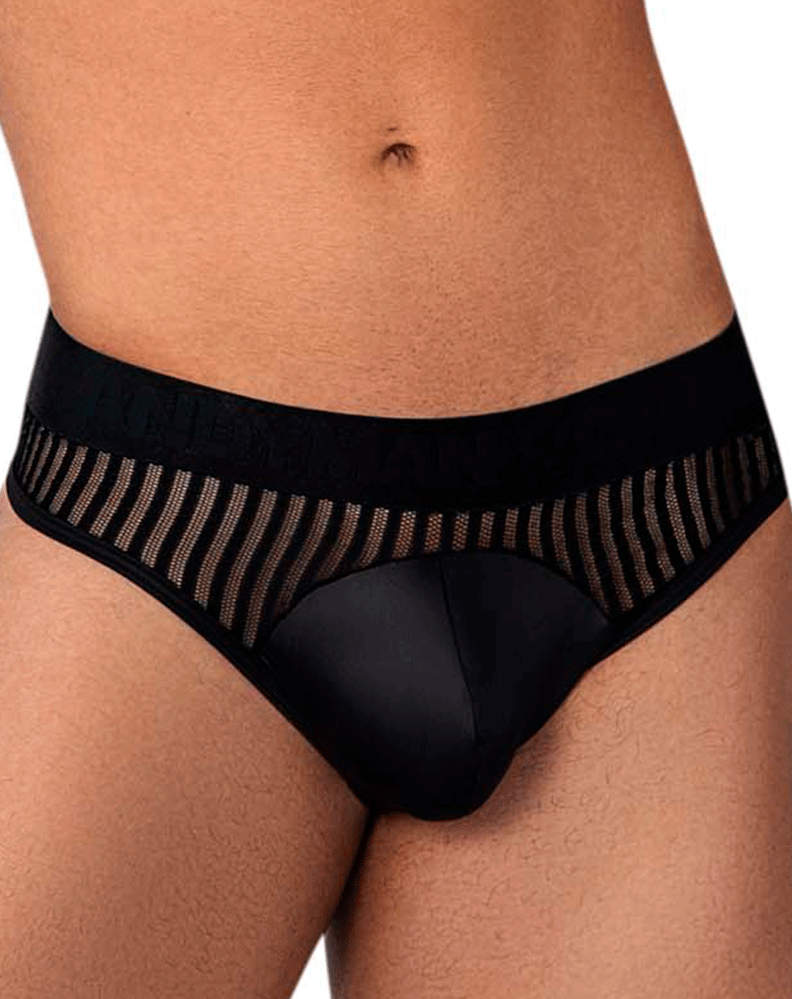 Candyman 99642 Mesh Thongs Black