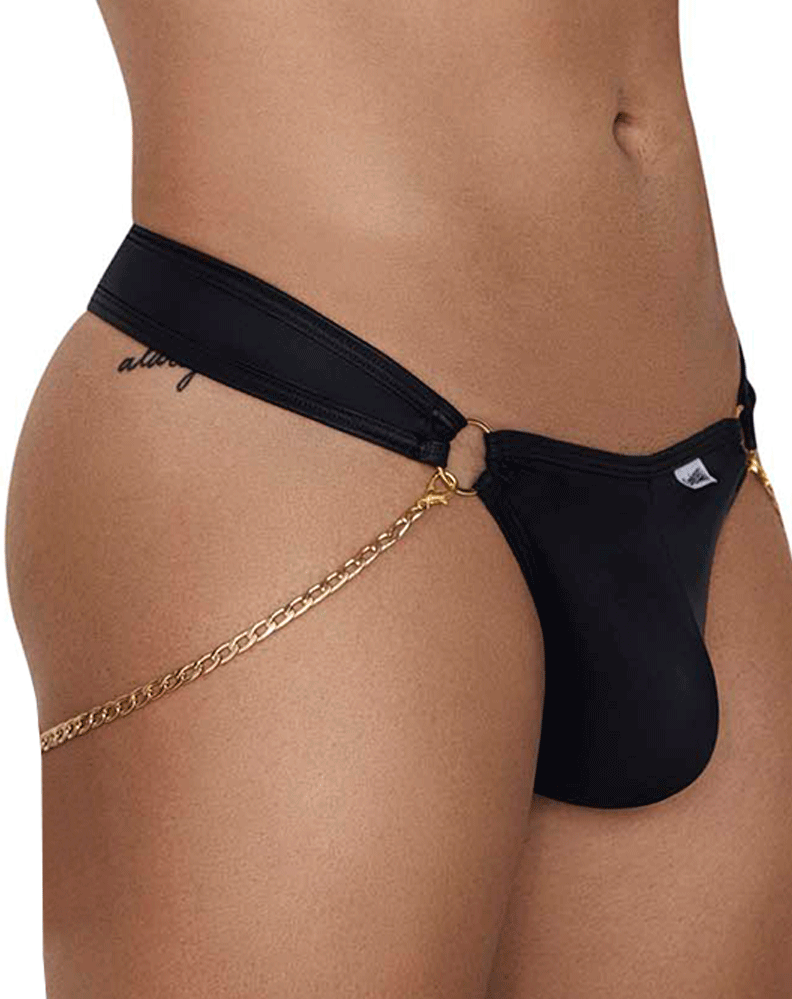 Candyman 99669 Chain Thongs Black