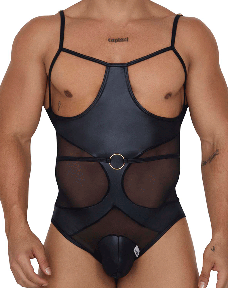 Candyman 99670 Harness Bodysuit Black