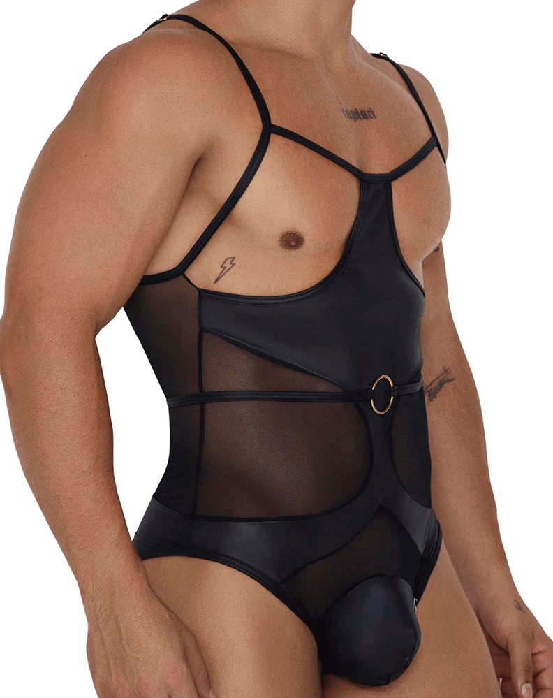 Candyman 99670 Harness Bodysuit Black