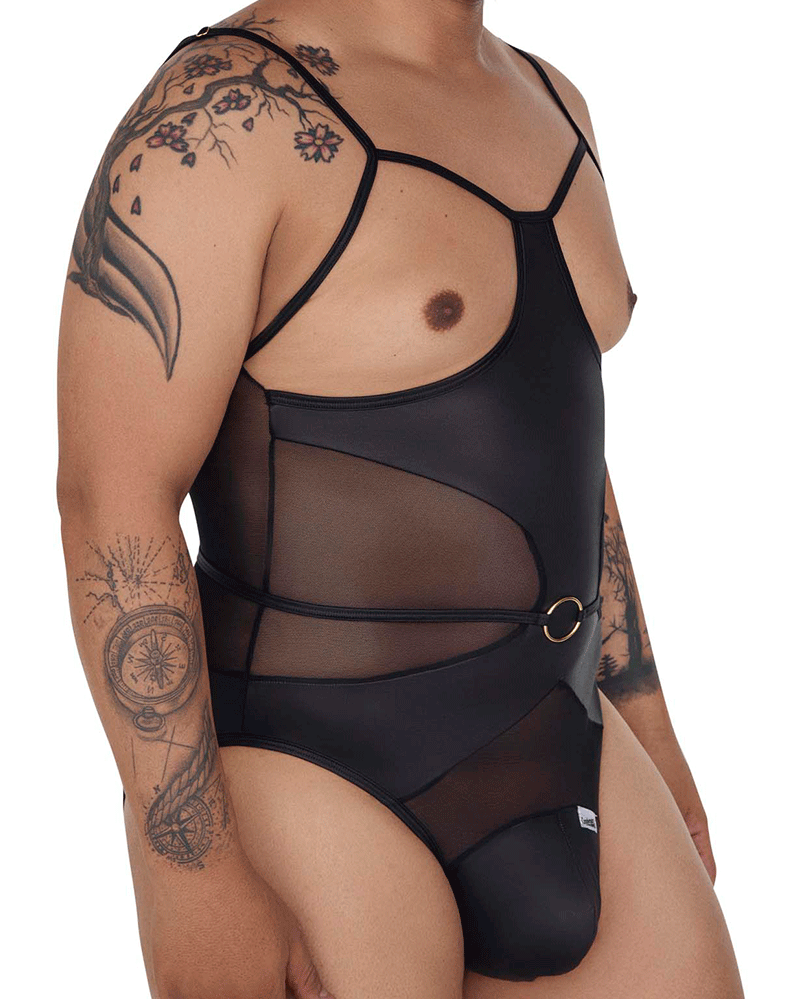 Candyman 99670x Harness Bodysuit Black