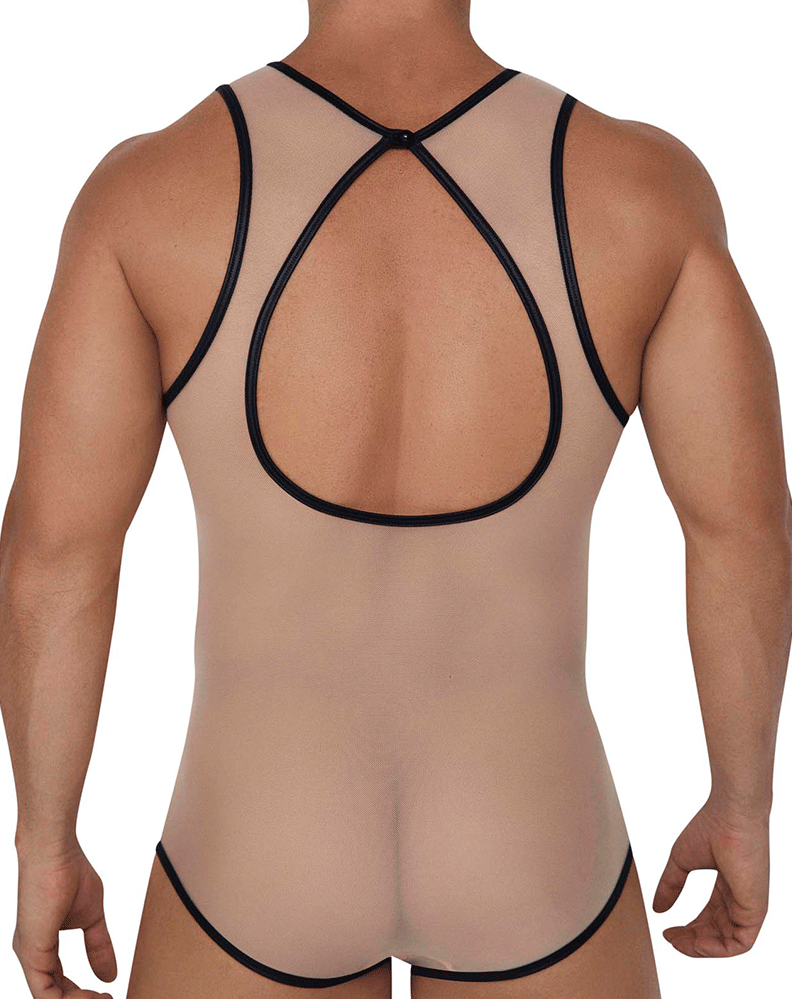 Candyman 99683 Tulle Bodysuit Beige