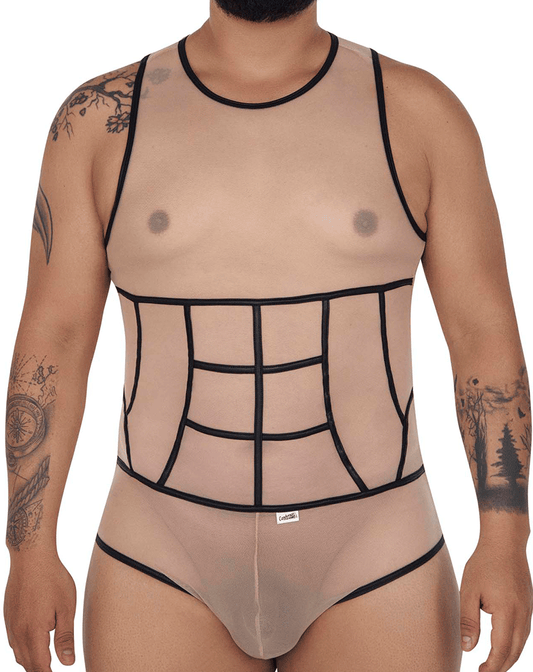 Candyman 99683x Tulle Bodysuit Beige