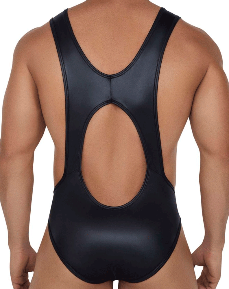 Candyman 99693 Wrestling Bodysuit Black