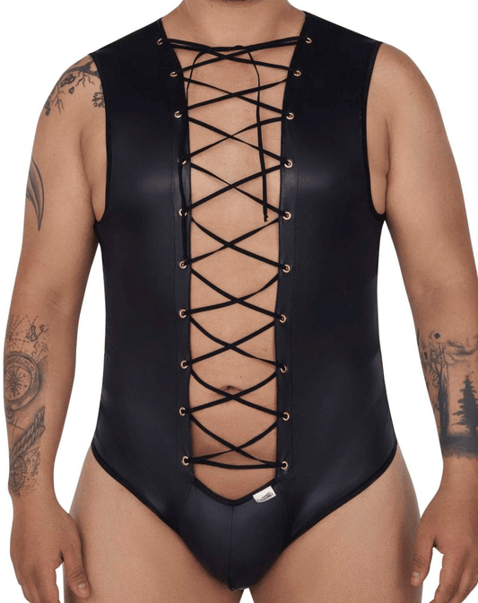 Candyman 99694x Wrestling Bodysuit Black