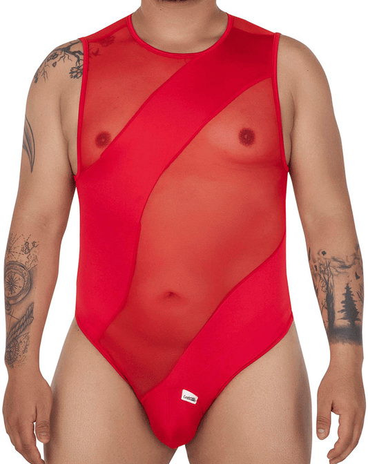 Candyman 99699x Mesh Bodysuit Red