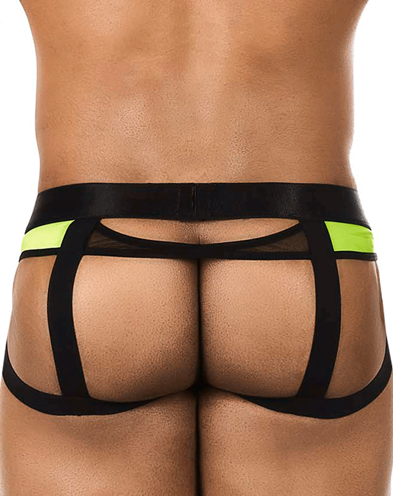 Bitewear Bw2023108 Tuxedo Banana Jockstrap Green