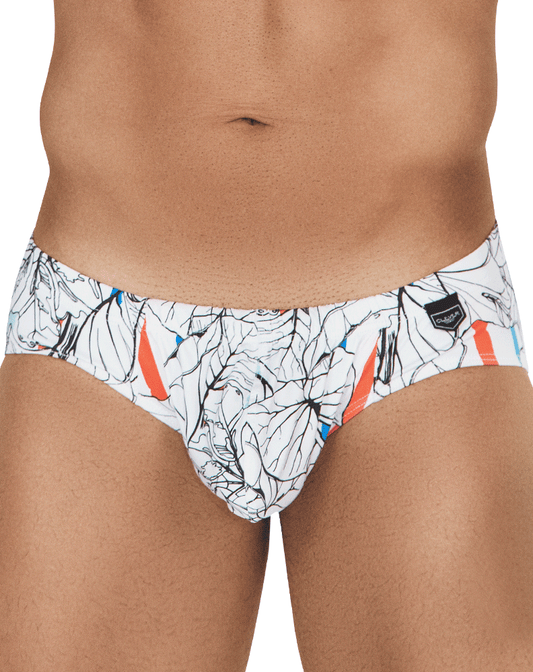 Clever 0546-1 Leaves Briefs White