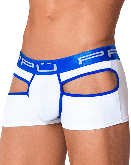 Ppu 2104 Open Back Trunks White