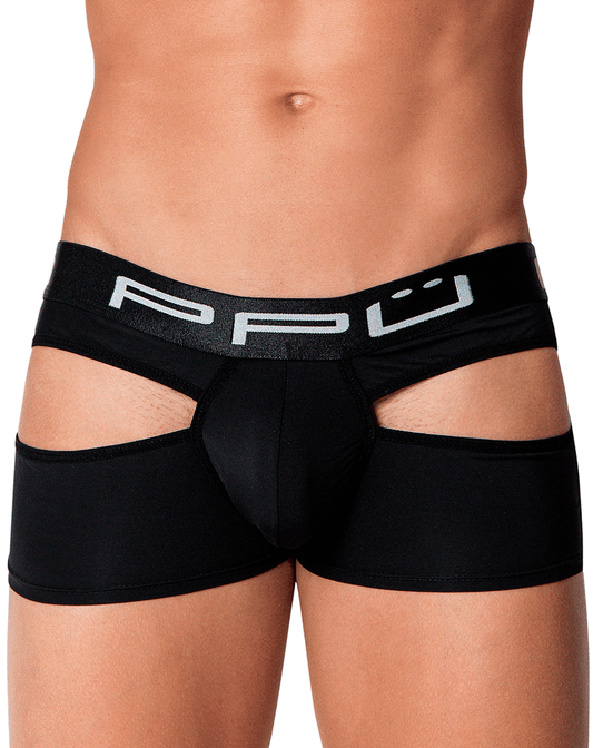 Ppu 2104 Open Back Trunks Black