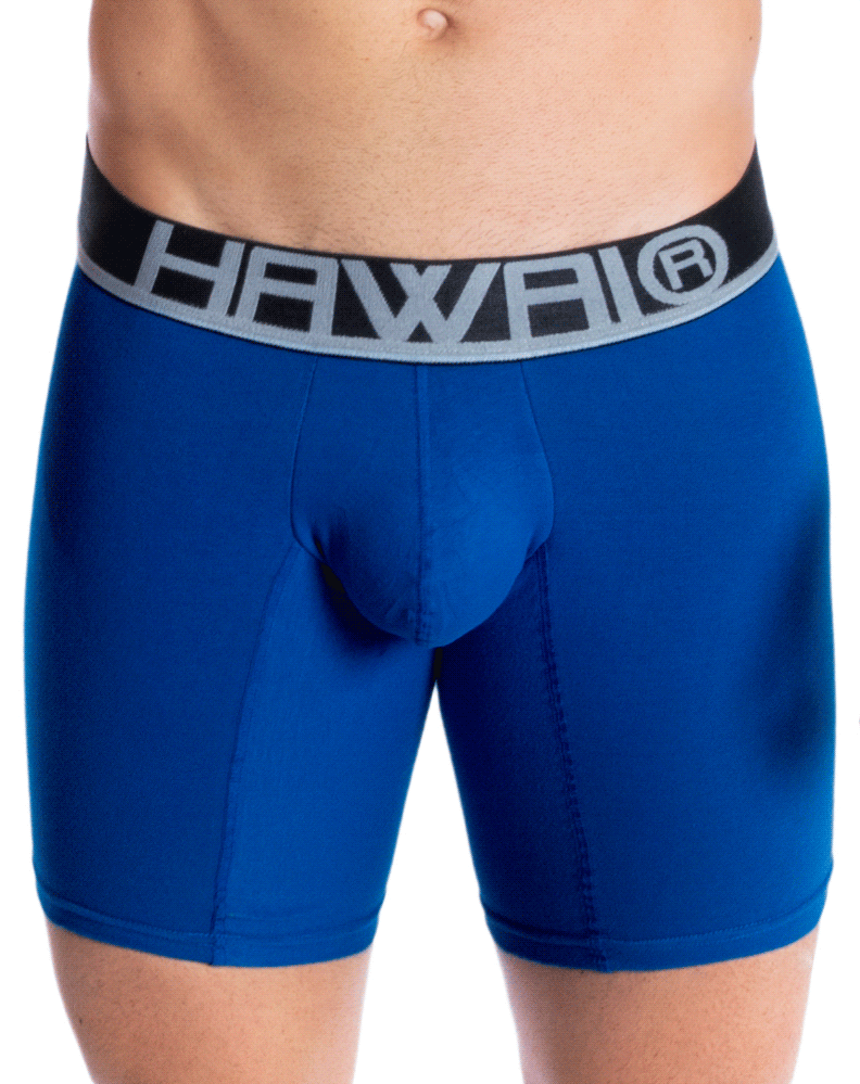 Hawai 41903 Solid Athletic Boxer Briefs Royal Blue