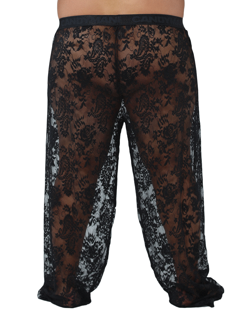 Candyman 99234x Lace Lounge Pants Black