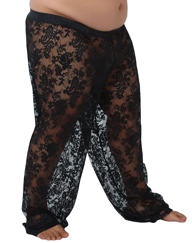 Candyman 99234x Lace Lounge Pants Black