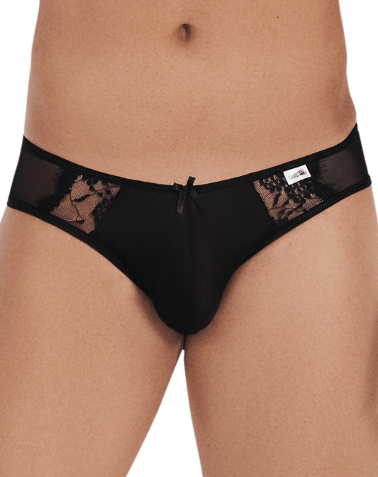 Candyman 99538 Sexy Lace Jockstrap Black