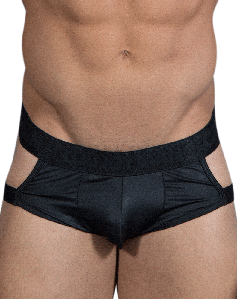 Candyman 99494 String Jockstrap Black