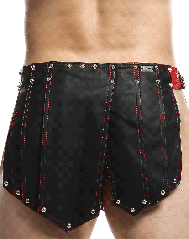 Malebasics Dmbl10 Dngeon Roman Skirt  Black-red