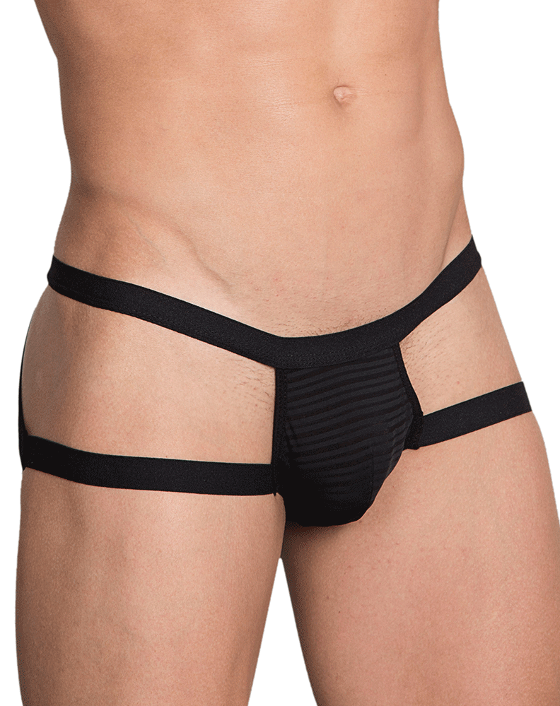 Hidden 958 Open Side Briefs Black