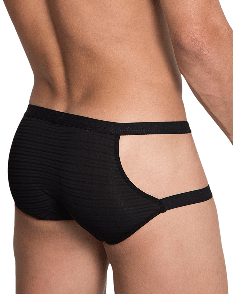 Hidden 958 Open Side Briefs Black