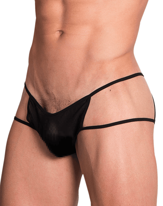 Hidden 965 Open Side Briefs Black