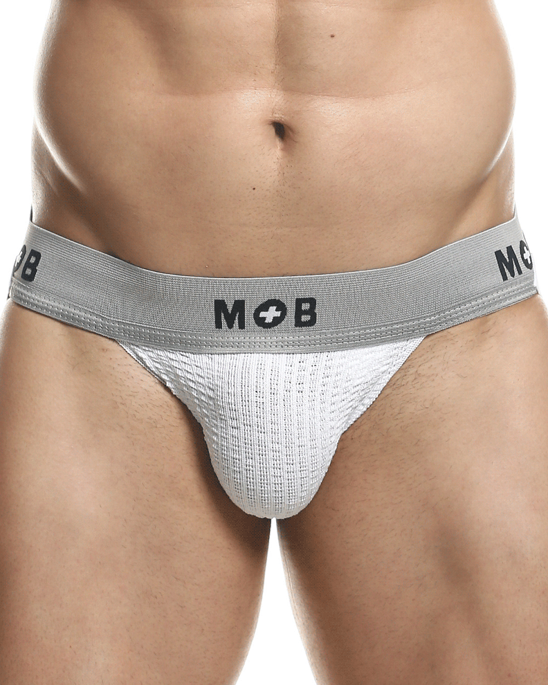 Malebasics Mbl107 Classic Fetish Jock 3 Inches Jockstrap White