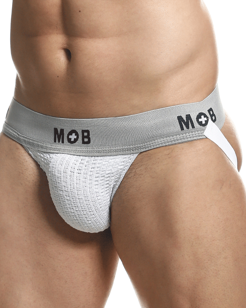 Malebasics Mbl107 Classic Fetish Jock 3 Inches Jockstrap White